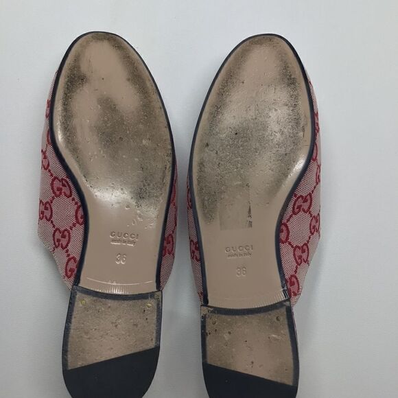 Gucci Princetown Horsebit Mule – Red Hearts Canvas EU 36 - Picture 13 of 17